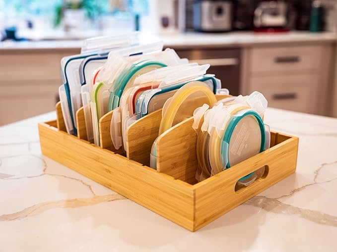 Umilife Large Food Container Lids Organizer - Image 5