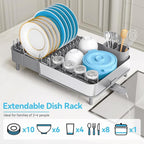 Dish Drying Rack, 304 Stainless Steel Dish Drainer - Image 4