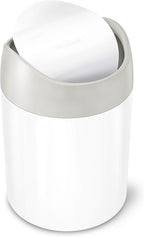 simplehuman Mini Countertop Trash Can, 1.5 Liter / 0.4 Gallon by Simplehuman