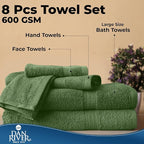 DAN RIVER 8 PC Luxury Bath Towels - Image 7