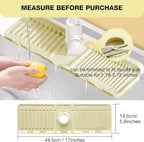 Faucet Mat for Kitchen Sink – Adjustable Silicone Sink Splash Guard - Image 2