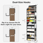 Over The Door Organizer, 6 Shelf Door Hanging Organizers - Image 3