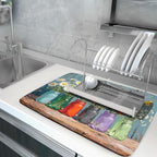 Spring Summer Floral Dish Drying Mat - Image 5