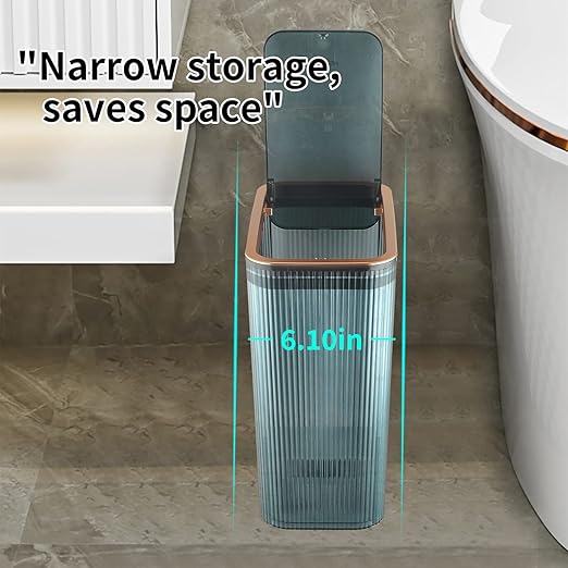 Transparent Trash Can, Bathroom Trash Cans - Image 4