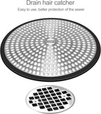 LEKEYE Shower Drain Hair Catcher | Strainer | Shower Stall Drain Cover | - Image 2
