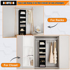 Hanging Closet Organizer and Storage 6-Shelf, Easy Mount Foldable Hanging - Image 8