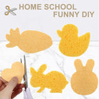 Zhengmy 100 Pieces Sponges Kitchen Compressed Sponges Bulk Natural Dish Sponge - Image 3