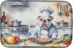 Caroline's Treasures DAC6243DDM English Bulldog The Chef Dish Drying Mat by CarolinesTreasures