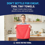 MW PRO Microfiber Cleaning Cloths Red - Image 3
