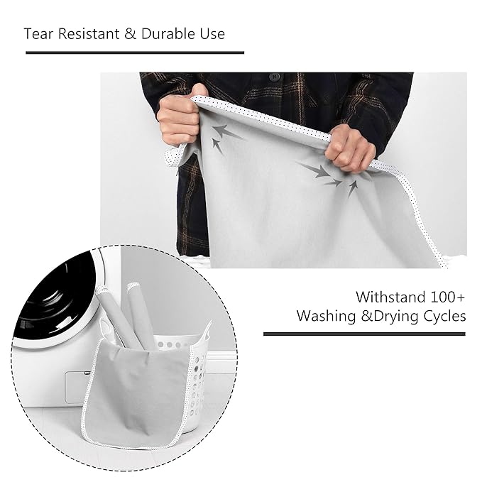 TILLYOU Waterproof Changing Pad Liners 6 Pack, 100% Cotton Reusable Cloth - Image 2