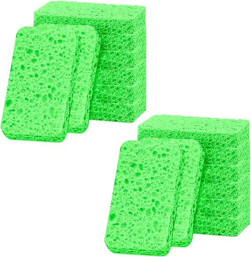12 - Pack Non-Scratch Scrub Sponges - Sponges by Mainlyrunmakeupsuppliers