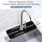 PoYang 14.6 Inch Faucet Mat for Kitchen Sink Splash Guard Behind Faucet - Image 2