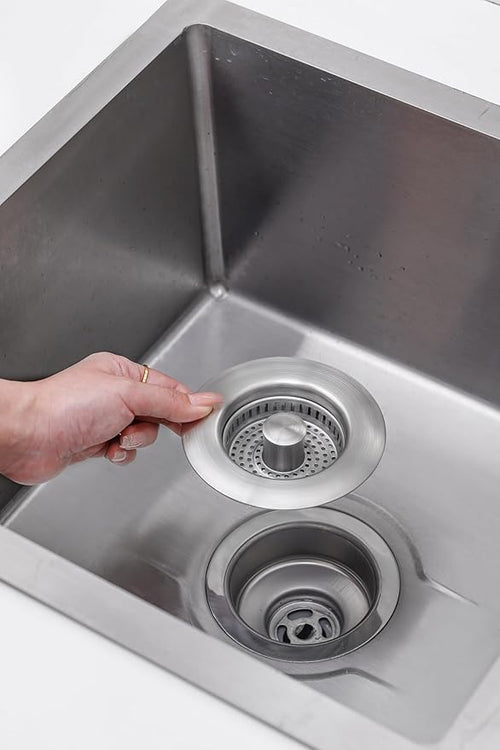 1Count 3-in-1 Kitchen Sink Drain Strainer & Stopper - Image 2