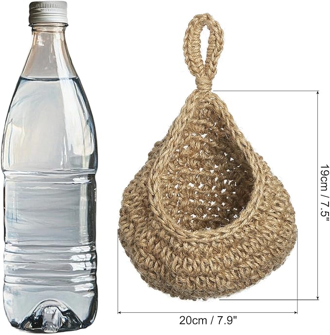 PATIKIL Hanging Fruit Baskets for Kitchen, Medium Size Teardrop Home Decor - Image 2