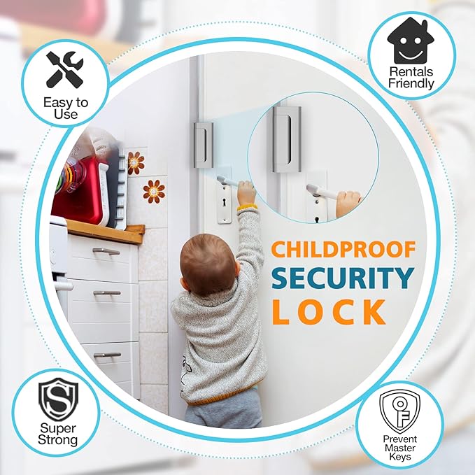 Home Security Door Reinforcement Lock - Image 5