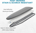 Ironing Board Cover and Pad 15x54, Full Size Extra Thick Padded Iron Board Cover - Image 2
