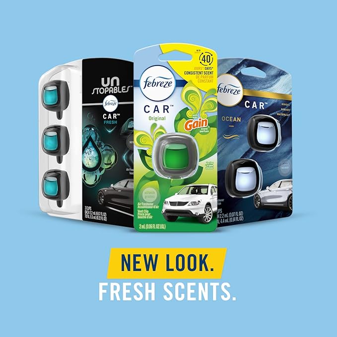 Febreze Car Vent Clip, Downy Calm Scent, 0.13 oz Total - Image 9