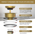 Kitchen Sink Drain Gold Sink Drain Strainer - Image 8