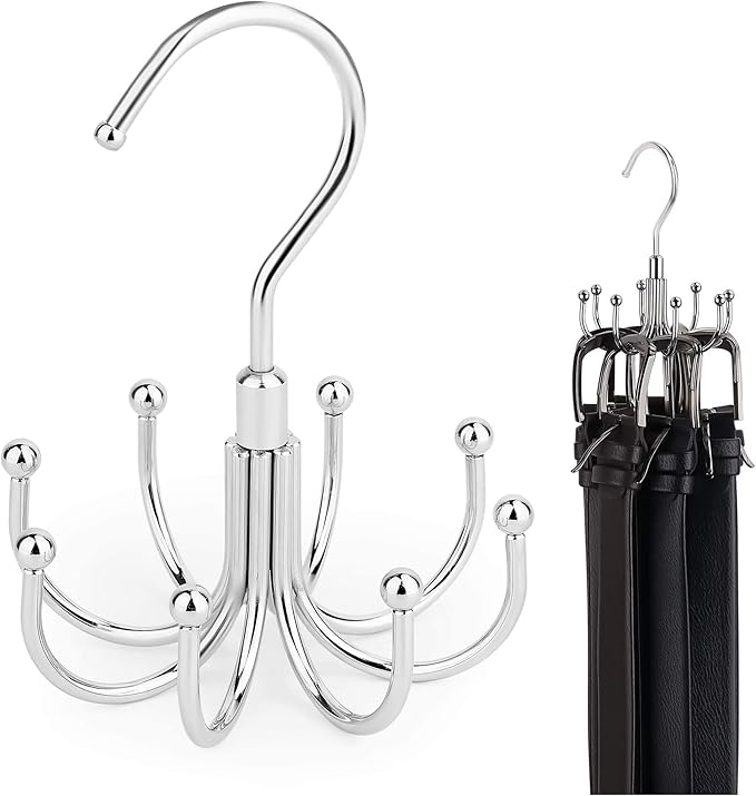 ZEDODIER Belt Hanger, 2 Pack Rotatable Belt Rack Closet Accessories Organizer by ZEDODIER