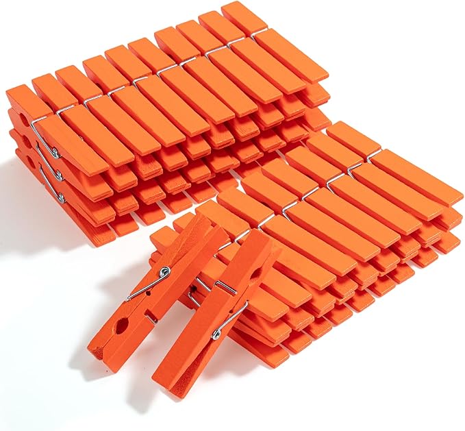 Mr. Pen- Wooden Clothes Pins, Natural Wood, 50 Pack, 2.9 Inch, Rust Resistant by MrPen
