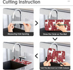 Kitchen Sink Splash Guard 1 PC 14.7 Inch Sink Faucet Mat Splash Guard - Image 4