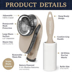 Farberware Fabric Shaver & Lint Remover Set–Battery Operated Sweater Shaver - Image 6
