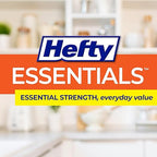 Hefty Essentials Drawstring 13 Gallon Kitchen Trash Bags, Tall Unscented Trash - Image 6