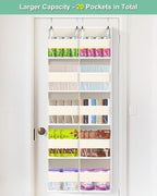 Heavy Duty Over The Door Organizer 5 Tiers, Extra Large Behind Door Storage of - Image 3