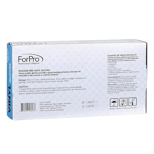 ForPro Disposable Vinyl Gloves, Industrial Grade, Powder-Free, Latex-Free - Image 5