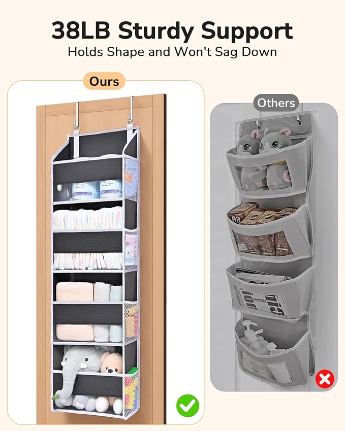 ULG 2 Pack Small Over Door Organizer - Image 4
