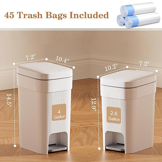 JiatuA Small Bathroom Trash Can - Image 4