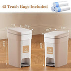 JiatuA Small Bathroom Trash Can - Image 3