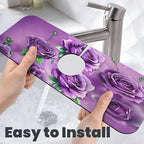 Purple Roses Kitchen sink faucet pad, strong water absorption, anti slip - Image 6