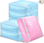 6 Packs Clear Zippered Storage Bags Sweater Moth Bags Plastic Storage by Shappy