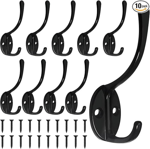 10 Pack Coat Hooks Wall Mounted by Homanu