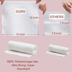 Disposable Face Towel Cloth Thicker Large Size 10"X12"Face Towelettes Disposable - Image 2