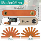 20 Pcs Leather Cord Organizer - Image 3