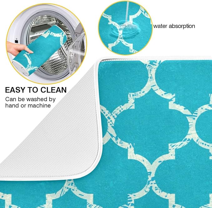 senya Super Absorbent Dish Drying Mat, Microfiber Fast-Drying Dish Mat - Image 2