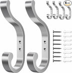 6-Pack Heavy Duty Wall Hooks by BUSSDIS