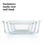 OXO Good Grips 3.5 Cup Smart Seal Glass Rectangle Food Storage Container - Image 5