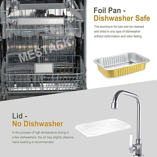 11" x 7.5" Heavy-Duty Aluminum Foil Pans - Image 6