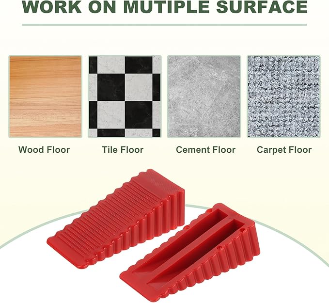 uxcell 2 Pcs Door Stoppers for Bottom of Door, 28mm/1.10 Inch Door Stops - Image 4