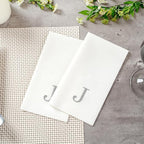 Luxenap 15.8 X 7.9 Inch Linen-Feel Guest Towels, 50 Lettered Hand Towels - Image 6