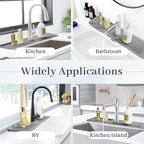 PoYang 24 Inch Faucet Mat for Kitchen Sink Splash Guard Behind Faucet, Sink - Image 8