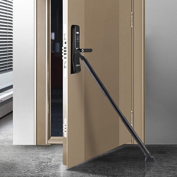 2 Pack 2-in-1 Door Security Bar & Sliding Patio Door Stopper Security Jammer - Image 8