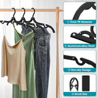 40 Pcs Travel Hangers Portable Foldable Travel Hanger Organizer, Plastic Cruise - Image 4