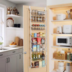 Delamu Over The Door Pantry Organizer, 8-Tier Metal Pantry Door Organization - Image 6
