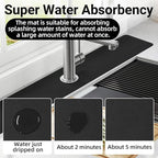 LOPNUR Faucet Mat for Kitchen Sink Protectors, 29 Inch Extra Long Kitchen Sink - Image 6
