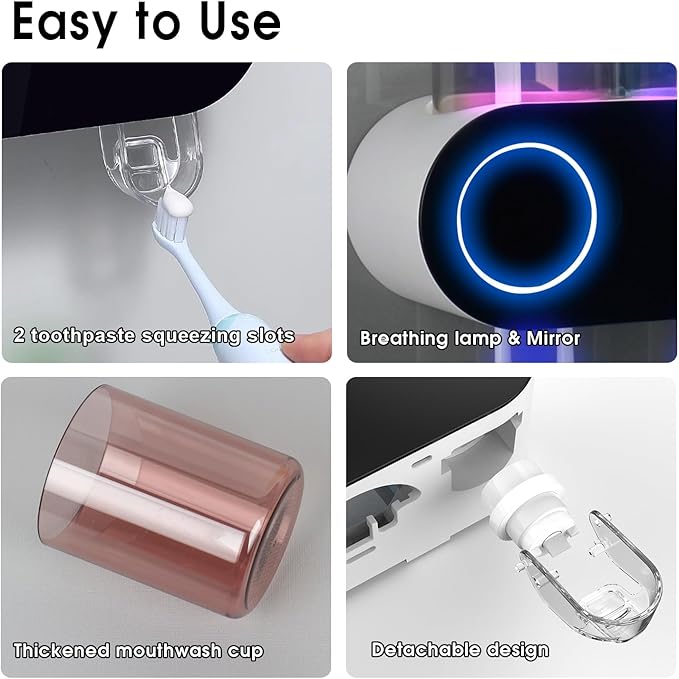 iHave Toothbrush Holders for Bathrooms, UV Toothbrush Sanitizer and Holder - Image 4