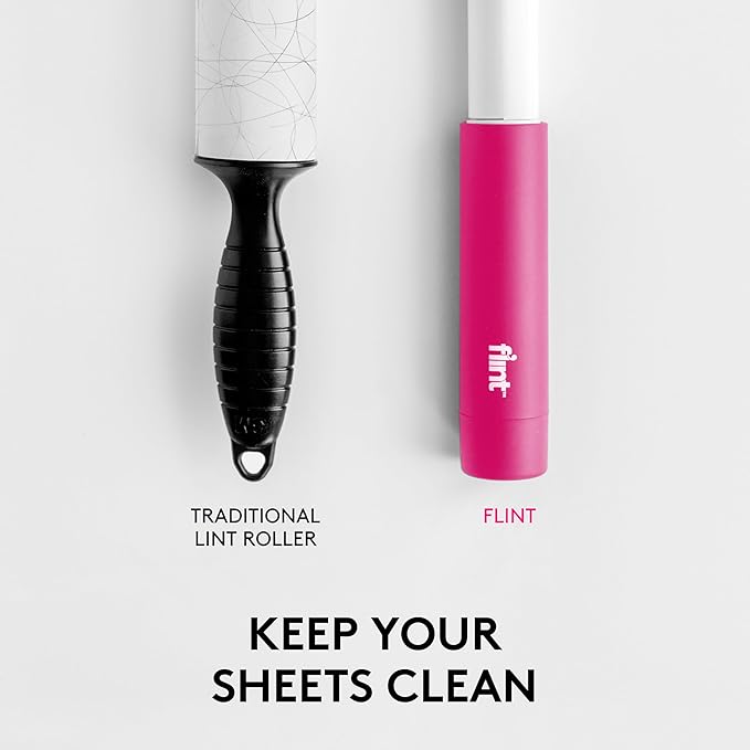 Flint Classic Pink Retractable Mini Lint Roller - Image 6
